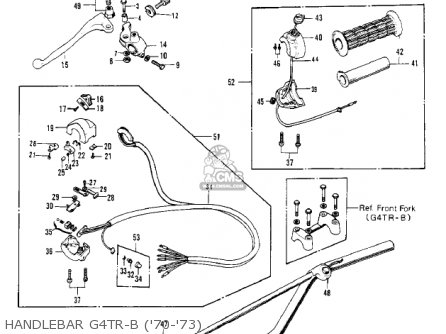HANDLEBAR G4TR-B ('70-'73) - KV100-A7 1976 USA CALIFORNIA