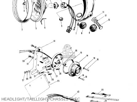 HEADLIGHT/TAILLIGHT/CHASSIS ELEC - KV75A5 1976