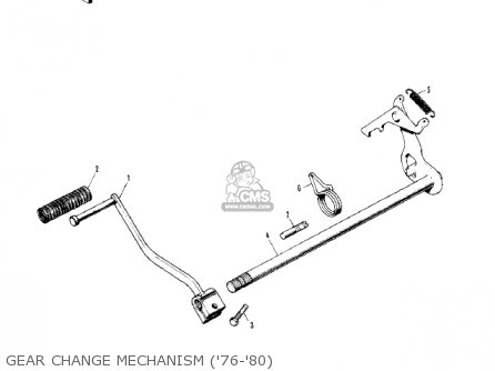 GEAR CHANGE MECHANISM ('76-'80) - KV75A5 1976