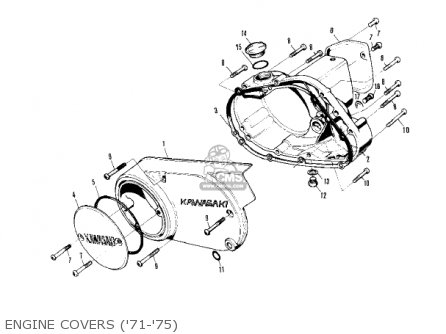 Kawasaki KV75A6 1977 parts lists and schematics