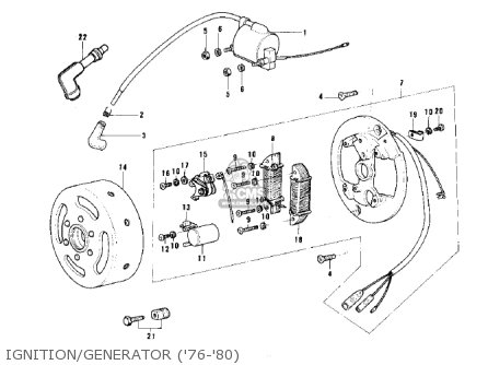 Kawasaki KV75A6 1977 parts lists and schematics