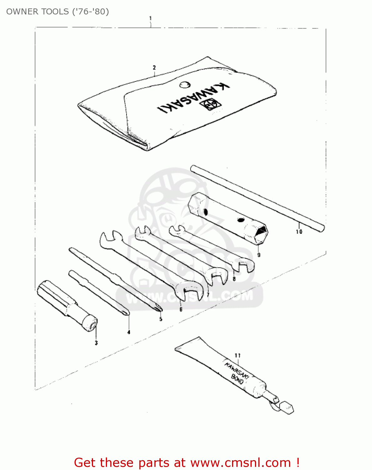 OWNER TOOLS ('76-'80) KV75A6 1977