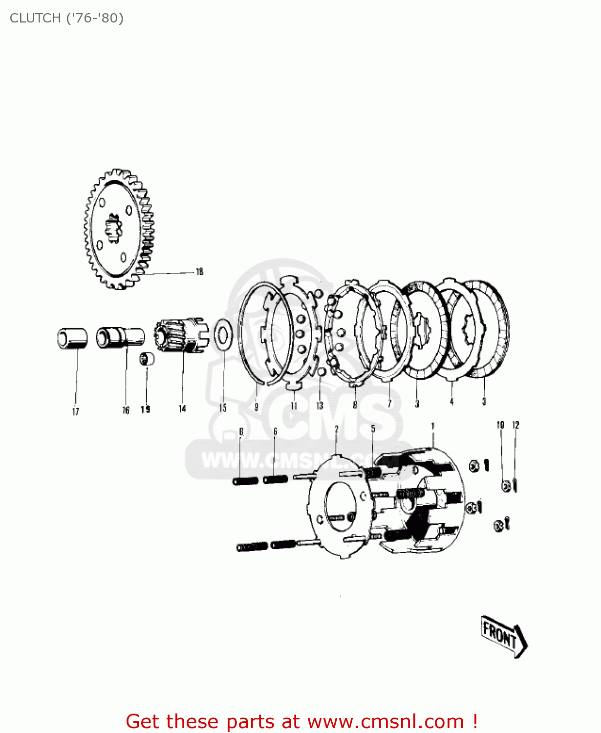 CLUTCH ('76-'80) KV75A6 1977