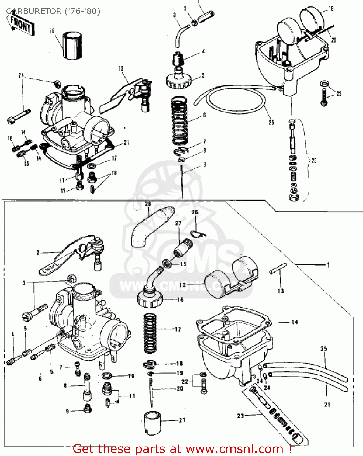 CARBURETOR ('76-'80) KV75A7 1978
