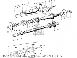 TRANSMISSION/CHANGE DRUM ('71-'7 - KV75A8 1979