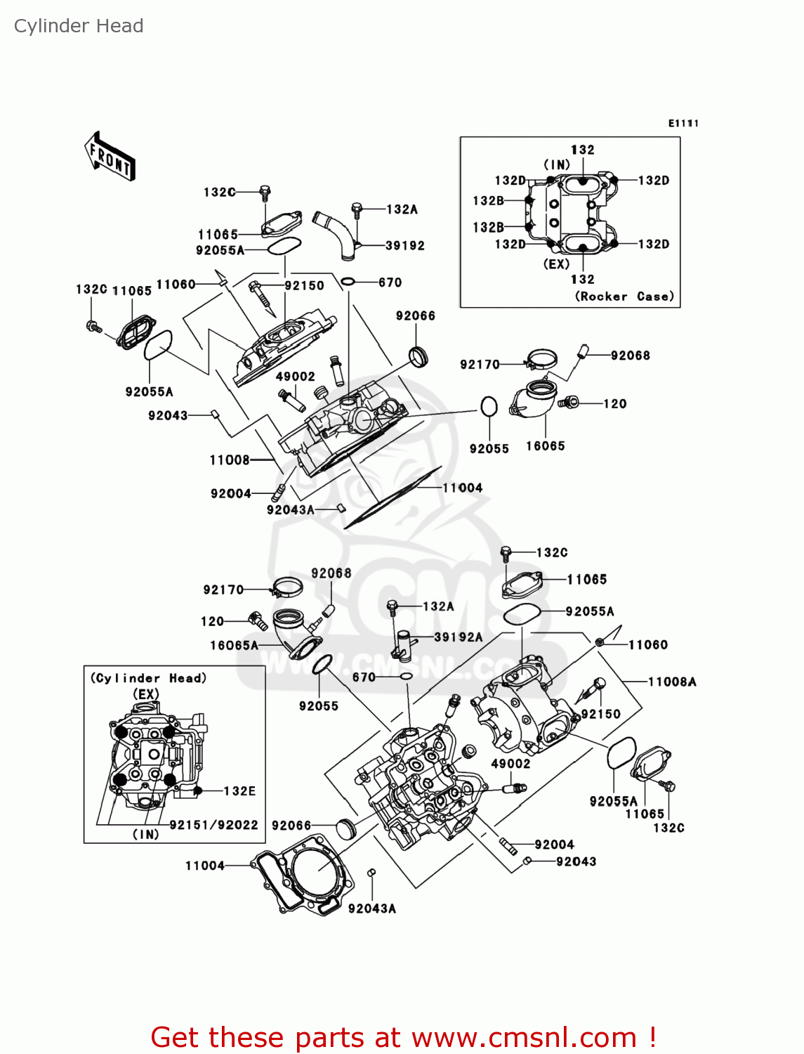 Exhaust Muffler 18087-0077 For Kawasaki Prairie 650 KVF650 A B - Foto 4