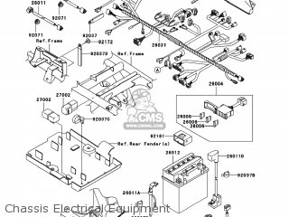 Kawasaki KVF650-D1 BRUTE FORCE 650 4X4 2005 USA parts lists and schematics