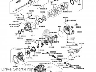 Kawasaki KVF650-GAF BRUTE FORCE 650 4X4I 2010 USA parts