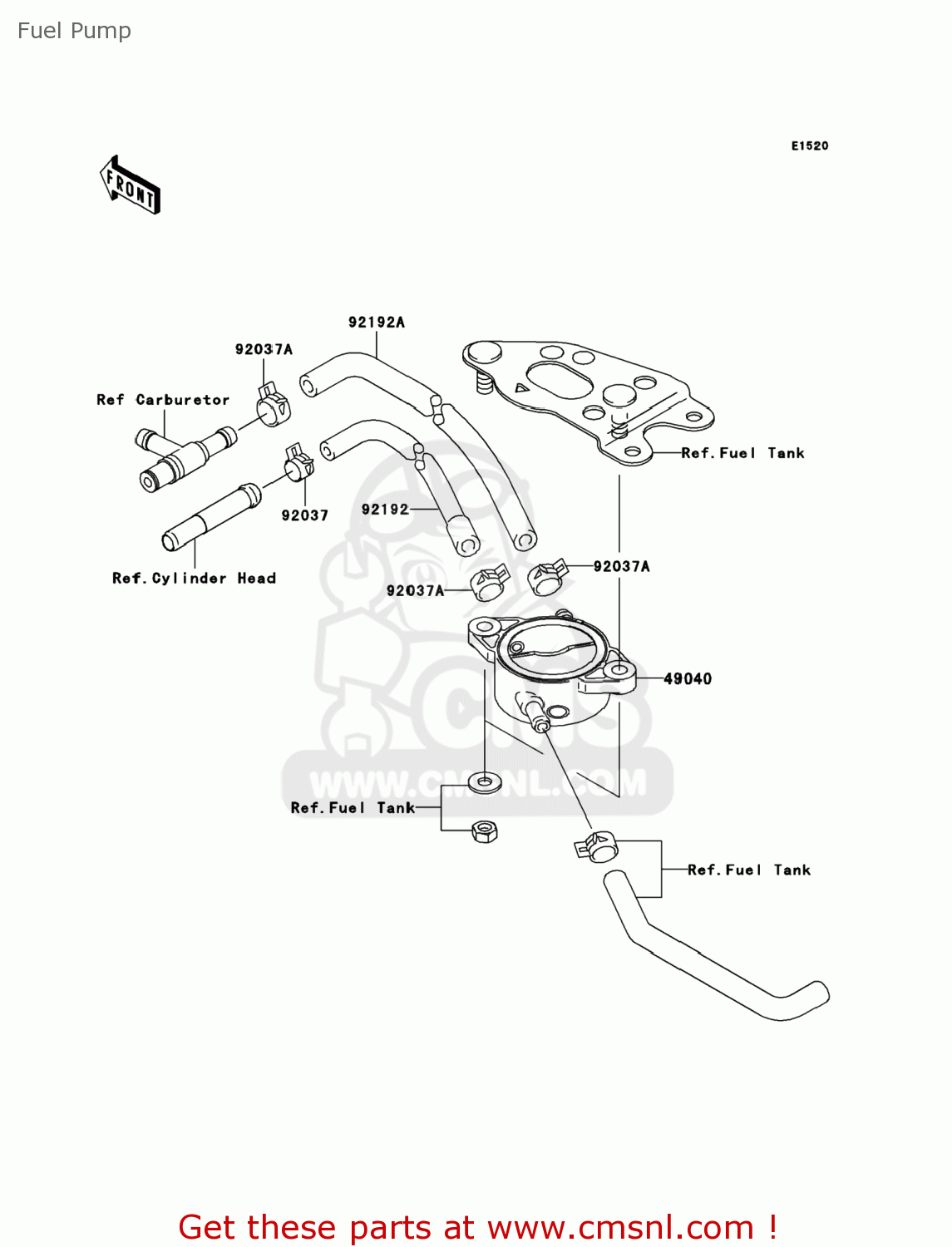 Kawasaki KVF750A6F BRUTE FORCE 750 4X4I 2006 USA Fuel Pump buy