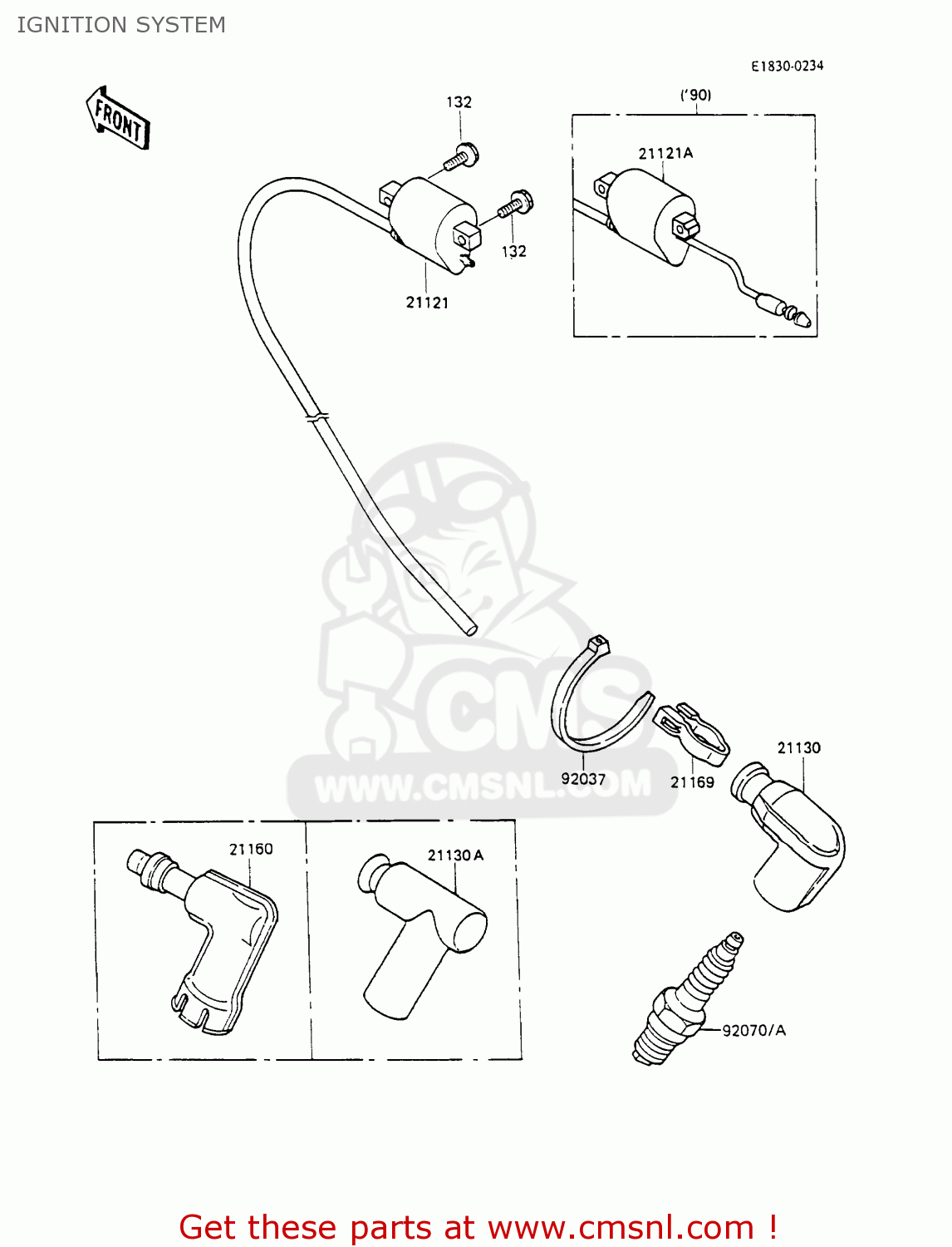 IGNITION SYSTEM KX100-A1 1989 UNITED KINGDOM AL