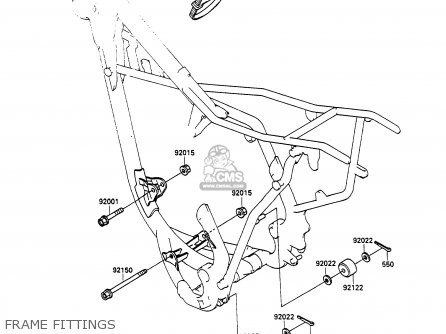 FRAME FITTINGS - KX100-A1 1989 UNITED KINGDOM AL
