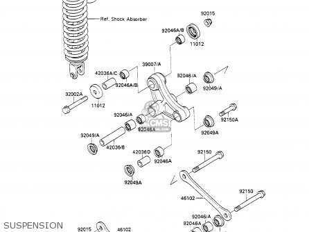 SUSPENSION - KX100-A1 1989 UNITED KINGDOM AL