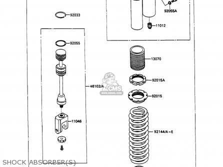 SHOCK ABSORBER(S) - KX100-A1 1989 UNITED KINGDOM AL