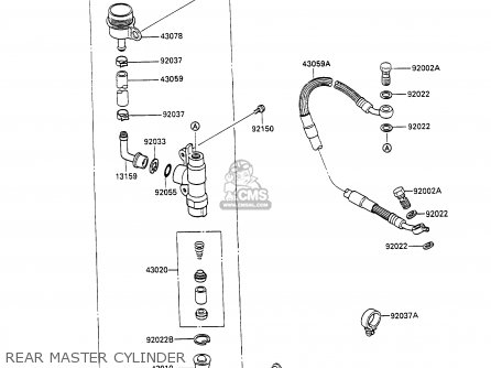 REAR MASTER CYLINDER - KX100-A1 1989 UNITED KINGDOM AL
