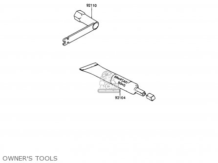 OWNER'S TOOLS - KX100-A1 1989 UNITED KINGDOM AL