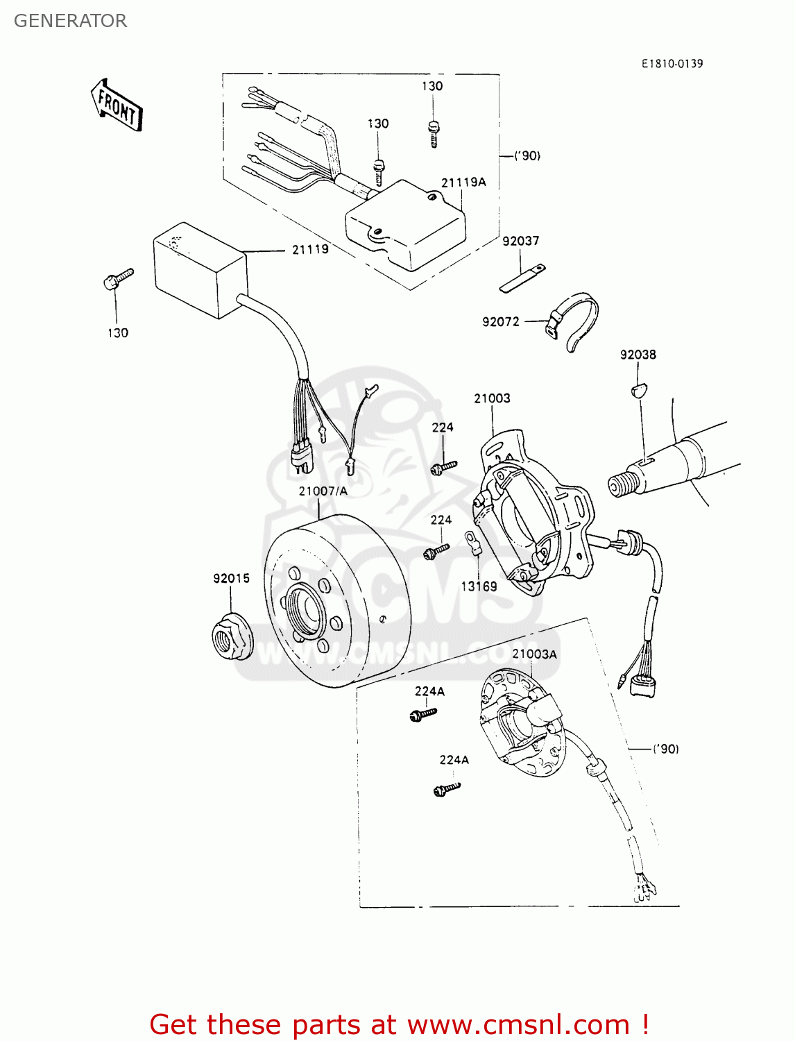 GENERATOR KX100-A2 1990 UNITED KINGDOM AL AS