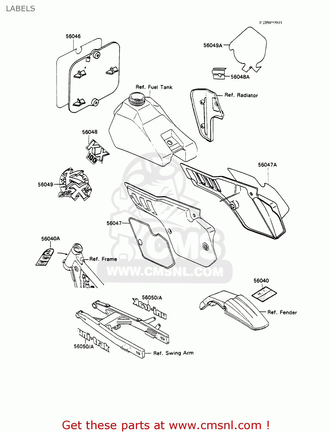 LABELS KX100-A2 1990 UNITED KINGDOM AL AS