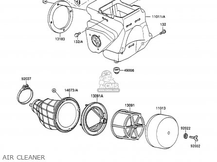 AIR CLEANER - KX100-A2 1990 UNITED KINGDOM AL AS