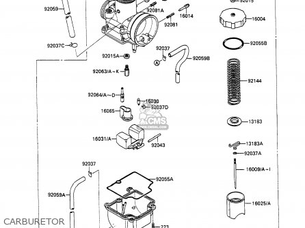 CARBURETOR - KX100-A2 1990 UNITED KINGDOM AL AS