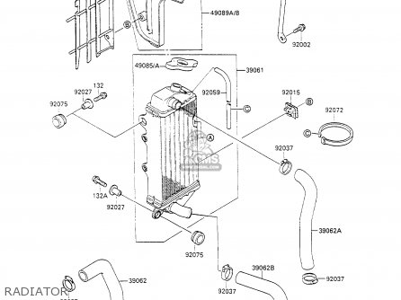 RADIATOR - KX100-A2 1990 UNITED KINGDOM AL AS