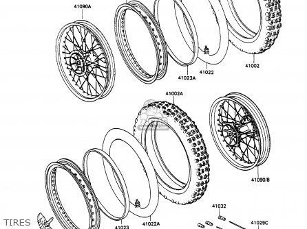 TIRES - KX100-A2 1990 UNITED KINGDOM AL AS
