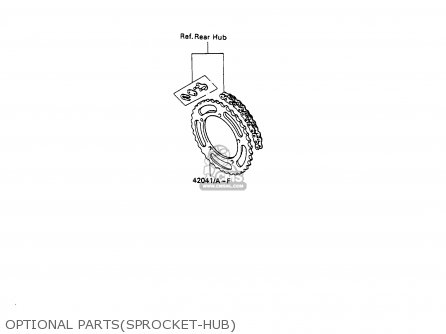 OPTIONAL PARTS(SPROCKET-HUB) - KX100-A2 1990 UNITED KINGDOM AL AS