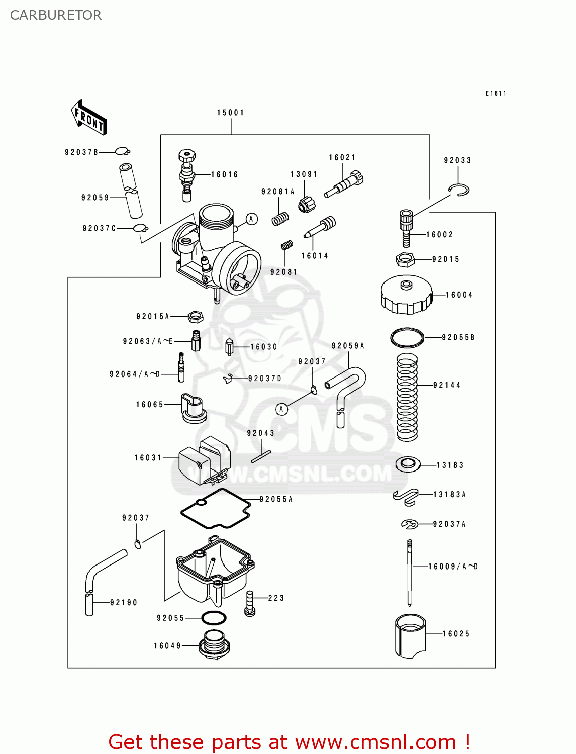 CARBURETOR KX100-B1 1991 UNITED KINGDOM AL AS