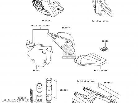 LABELS(KX100-B2) - KX100-B2 1992 EUROPE UK AL AS