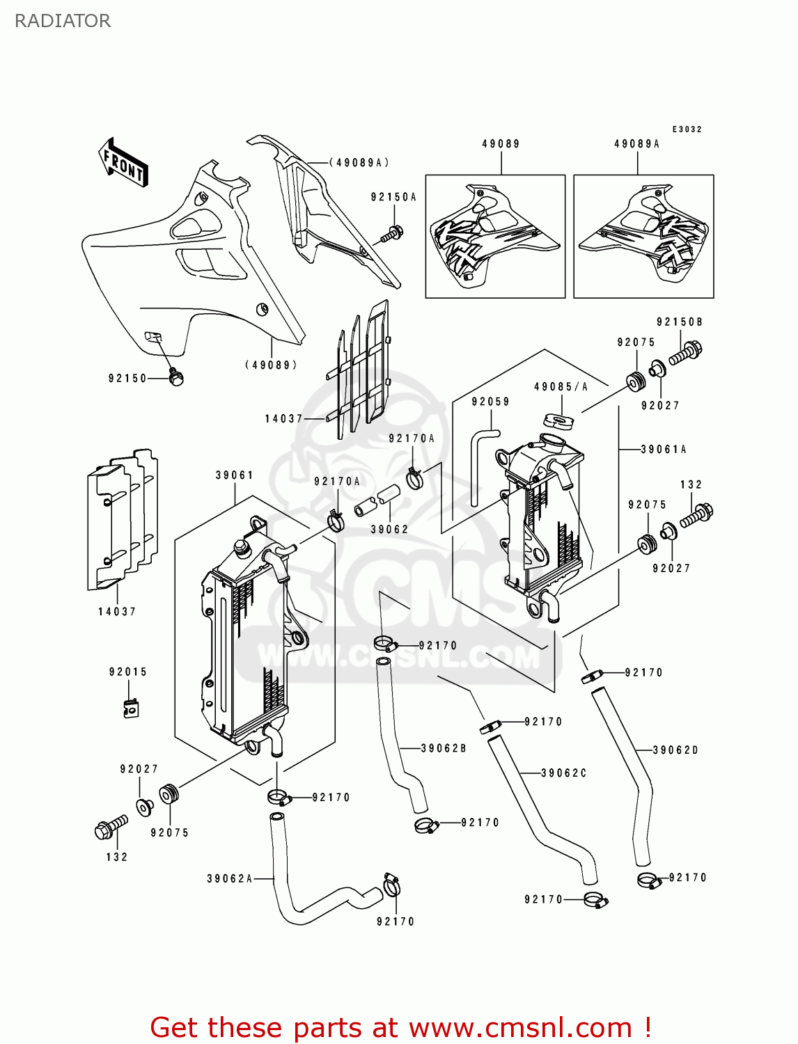 RADIATOR KX100-B3 1993 EUROPE AS