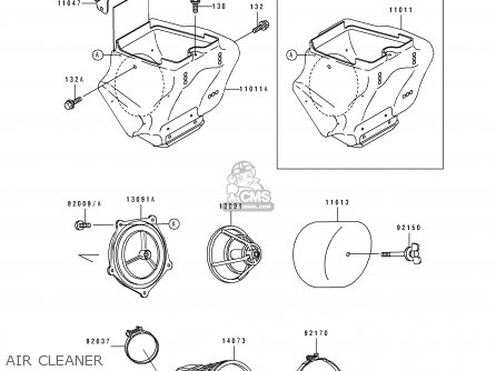 AIR CLEANER - KX100-B5 1995 EUROPE AS