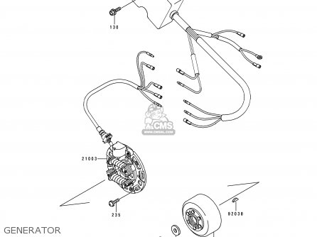 GENERATOR - KX100-B5 1995 EUROPE AS