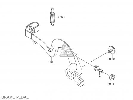 BRAKE PEDAL - KX100-B5 1995 EUROPE AS