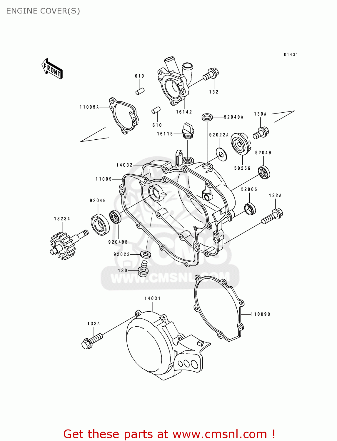 ENGINE COVER(S) KX100-B5 1995 USA