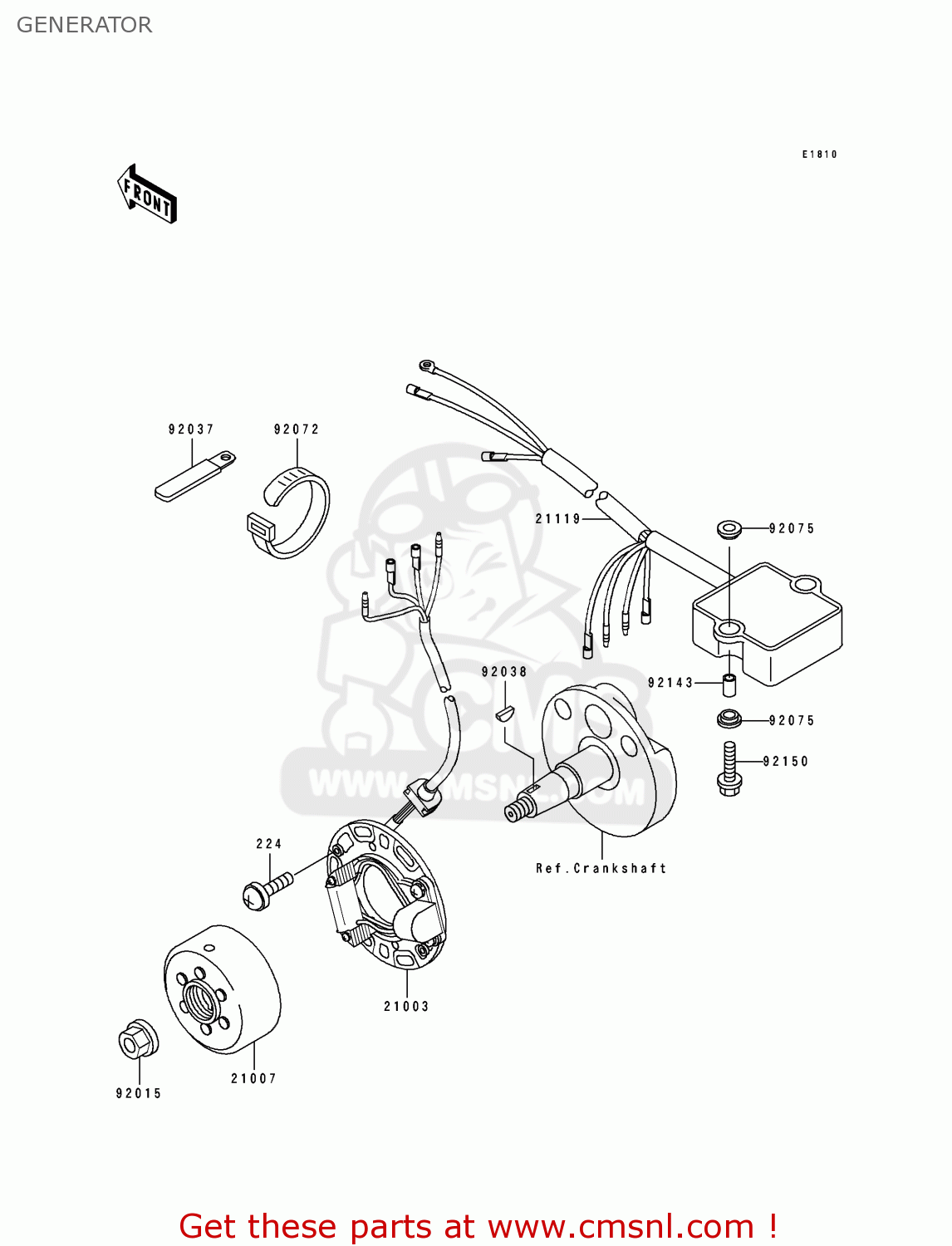GENERATOR KX100-B5 1995 USA