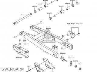 SWINGARM - KX100-B5 1995 USA