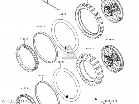 WHEELS/TIRES - KX100-B5 1995 USA