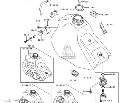 FUEL TANK - KX100-B5 1995 USA