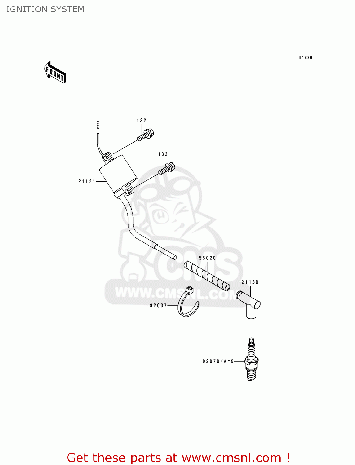 IGNITION SYSTEM KX100-B6 1996 EUROPE AS