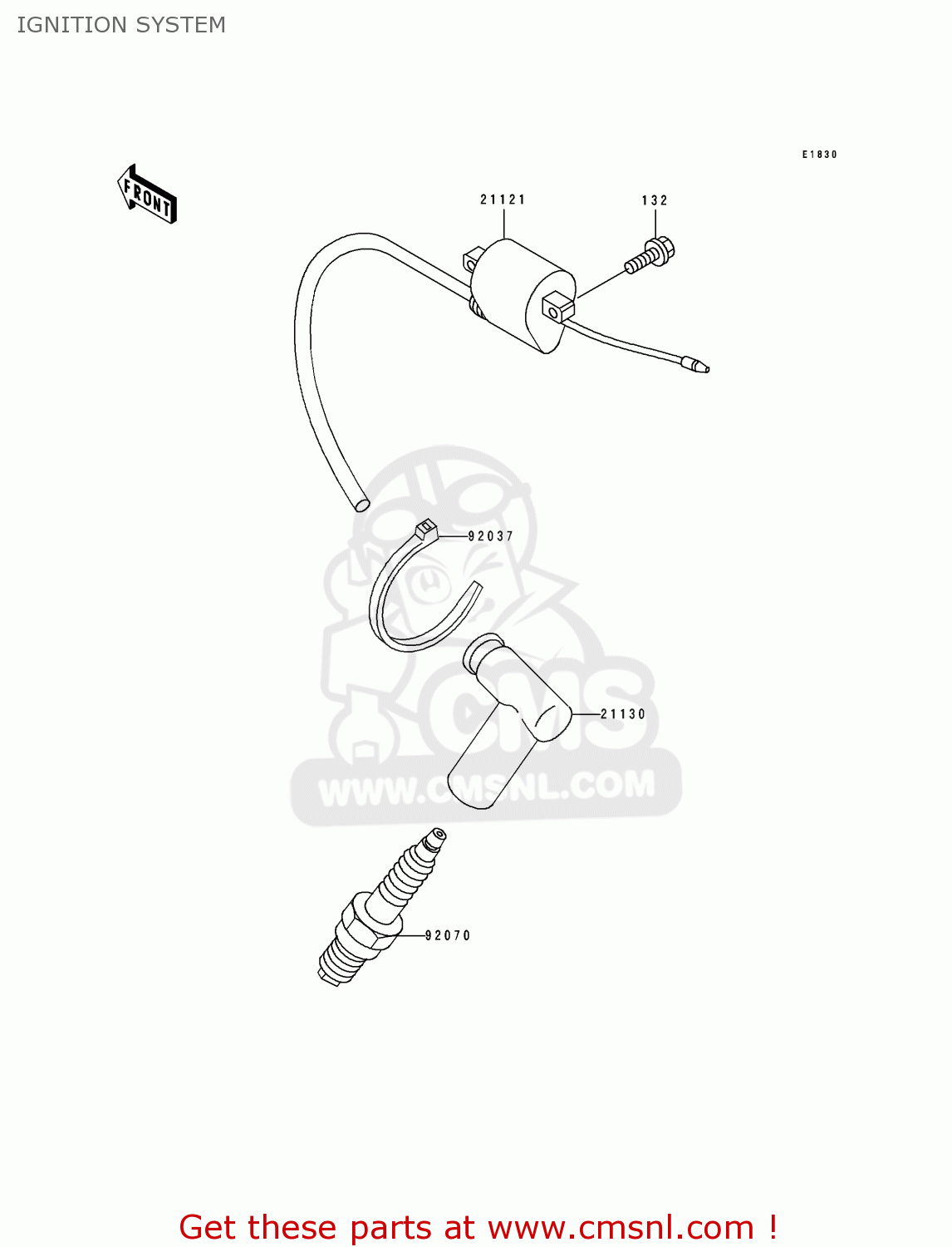 IGNITION SYSTEM KX100-B6 1996 USA