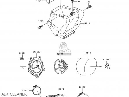 AIR CLEANER - KX100-B6 1996 USA