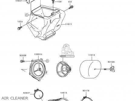 AIR CLEANER - KX100-B7 1997 EUROPE AS