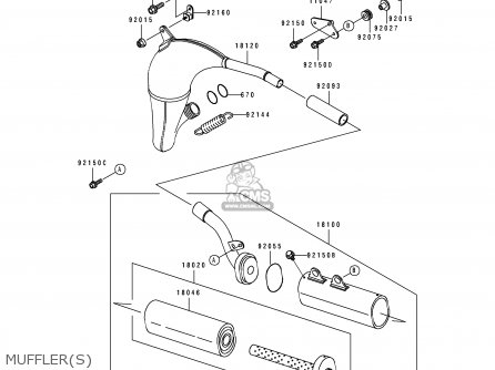 MUFFLER(S) - KX100-B7 1997 EUROPE AS