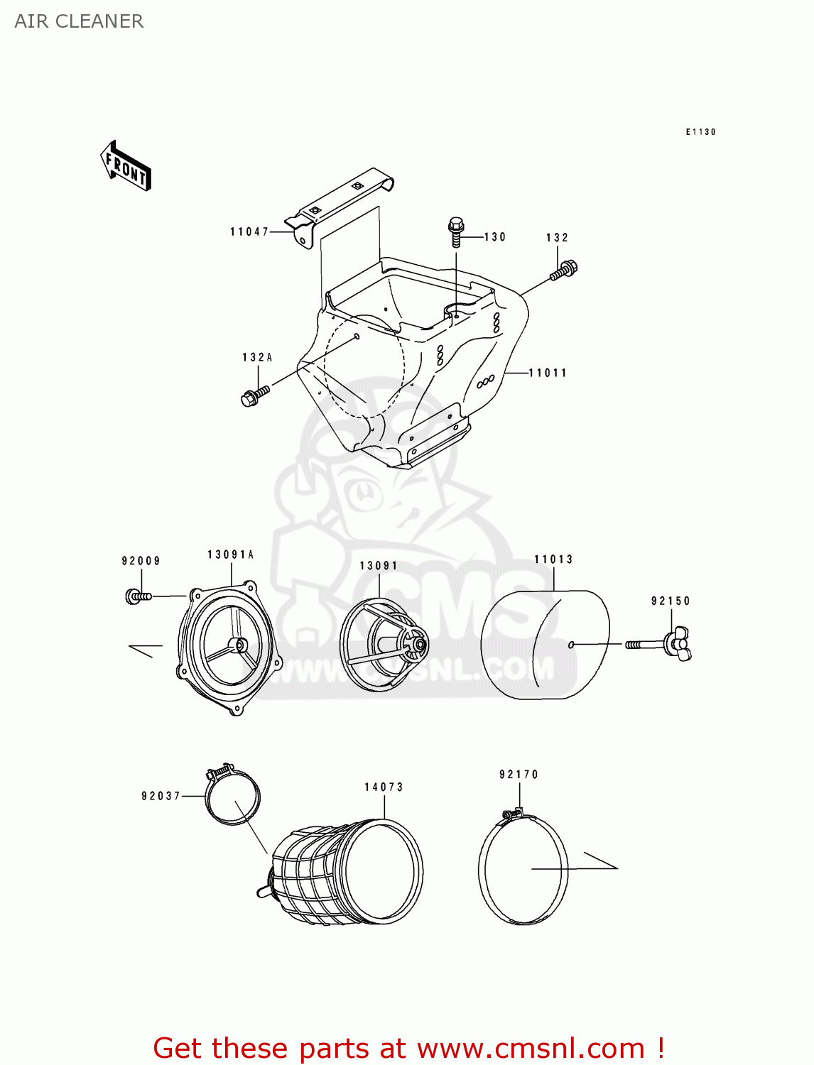 AIR CLEANER KX100-B7 1997 USA