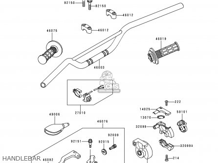 HANDLEBAR - KX100-C2 1999 EUROPE AS