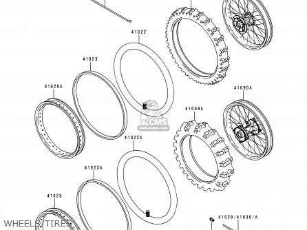 WHEELS/TIRES - KX100-C2 1999 USA CANADA