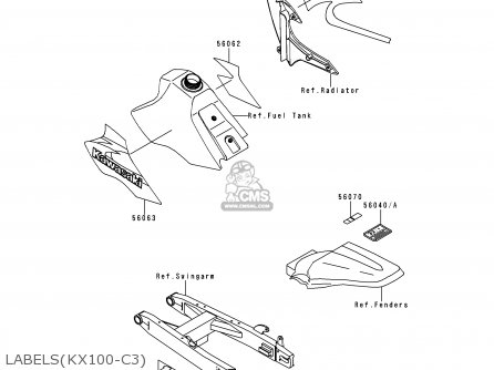 LABELS(KX100-C3) - KX100-C3 2000 EUROPE AS