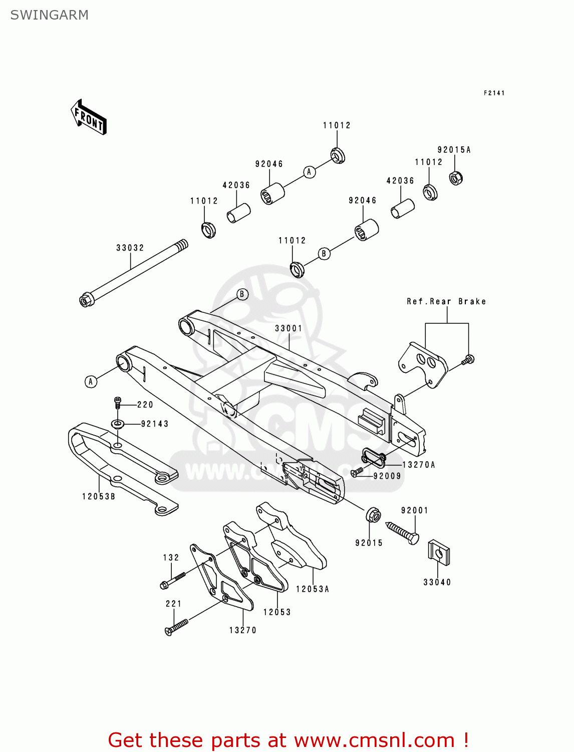 SWINGARM KX100-C3 2000 USA CANADA