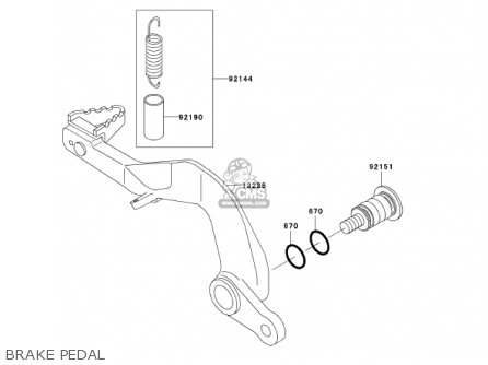 BRAKE PEDAL - KX100-D1 KX100 2001 USA CANADA