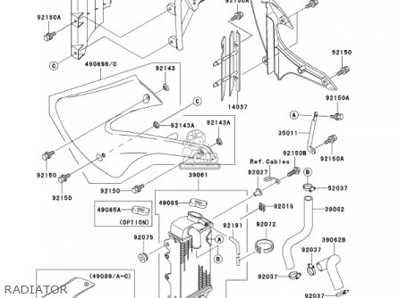 RADIATOR - KX100-D1 KX100 2001 USA CANADA