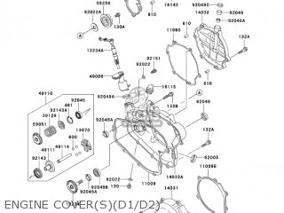 ENGINE COVER(S)(D1/D2) - KX100-D1 KX100 2001 USA CANADA